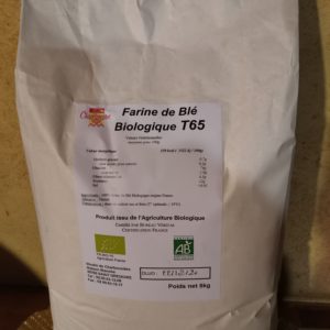 Commandez notre Farine de Froment T55 - 5kg chez MOULIN DE CHARBONNIERE SAS  à SAINT GREGOIRE